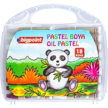 Mikasso Pastel Boya 18 Renk - Şeffaf Çantalı Çok Renkli