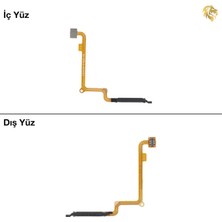 Arsking Xiaomi Poco C65 Uyumlu Parmak Izi Filmi Siyah Parmak Izi Sensörü Parmak Izi Okuyucu Home Tuşu Flexi