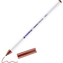 Mikasso 4600 1.0mm Tekstil Kumaş Kalemi Kahverengi / 007 Beyaz