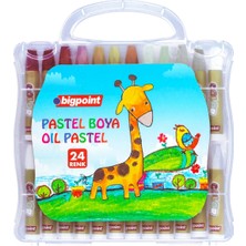 Mikasso Pastel Boya 24 Renk - Şeffaf Çantalı Çok Renkli