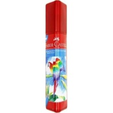 Mikasso Faber-Castell 12'li Tam Boy Üçgen Kuru Boya Kalemi Beyaz