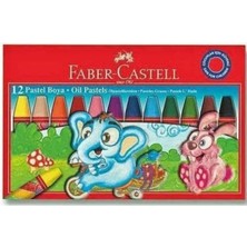 Mikasso Karton Kutu Pastel Boya 12'li Beyaz