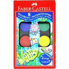 Mikasso Sulu Boya 24 mm Tablet 8 Renk Beyaz