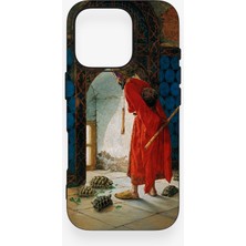 Vip Case iPhone 16 Pro Uyumlu Kaplumbağa Terbiyecisi Desenli Silikon Kılıf