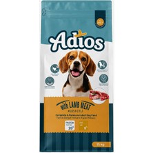 Adios Tam ve Dengeli Kuzu Etli Yetişkin Köpek Maması 15 kg