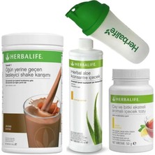 Herbalife Set5- Bir Çikolatalı Shake, Bir Mango Aloevera Içecek ve Bir Ahuduud 50GR Çay