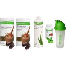 Herbalife Çikolata Shake 2 Adet - Bitkisel Kontsantre Çay 50 gr - Aloe Vera - Başlangıç Seti