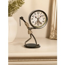 Time Gold Dekoratif Masa Saati – 22 x 17 cm