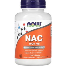 Now Foods N-Acetyl Cysteine 1000MG 120 Tablet. Abd Menşei.