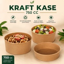 Belirtilmemiş Kraft Karton Kase 750 cc 26OZ