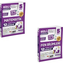 Gizli Yayınları Gizli 2027 5. Sınıf Matematik + Fen Bilimleri Deneme Seti 2 Kitap Maarif Model
