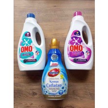 Vatan Konsantre Komşu Çatlatan Yumuşatıcı 1.440ML + O M O Active 1500ML + O M O Active Fresh 1500ML 3lü Set