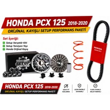 Setup Motorcycle Honda Pcx 125 2018-2020 Orijinal Kayışlı Performans Varyatör Seti