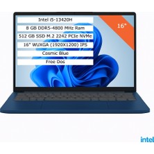 Lenovo Ideapad Slim 3 Intel Core I5-13420H 8gb 512GB SSD 16" Wuxga IPS Fdos Taşınabilir Bilgisayar 83K2001RTR