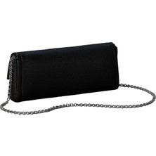Calvin Klein Siyah Kadın Çapraz Çanta Emblem Hw Pebble Clutch