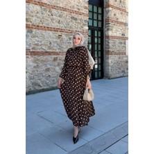 Riella Butik Ela Puantiyeli Tesettür Takım