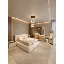 Cozze Mobilya Bianca Yatak Odası Takımı - 5 Kapılı Reflekte Dolap