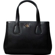 Calvin Klein Siyah Kadın Çapraz Çanta Ck Mını Tote Crossbody