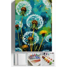 Corvo Sayılarla Boyama Seti Numaralı Tuval Fırça Boya Askı Aparatı Dahil Set 40X50 cm Karahindiba