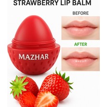 Mazhar Çilekli Lip Balm Dudak – Doğal Nemlendirici & Yumuşaklık