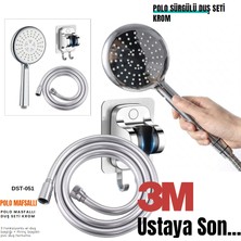 Pano Polo Mafsallı El Duş Seti Pvc Hortumlu