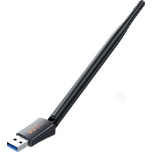 Toocki 600MBPS Dual Band USB Wi-Fi Adaptörü – Wi-Fi 5, 2.4ghz + 5ghz, Harici Anten
