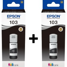 Epson 103 Serisi 2li Siyah Mürekkep Seti C13T00S14A+