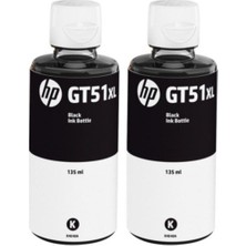 Hp GT51XL Siyah Orjinal Mürekkep Kartuş Ikili Paket 4SR29A