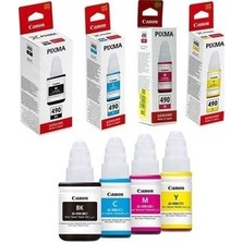 Canon GI-490 / Pixma G1400 / G2400 / G3400 Set Mürekkep