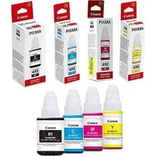 Canon GI-490 / Pixma G1400 / G2400 / G3400 Set Mürekkep