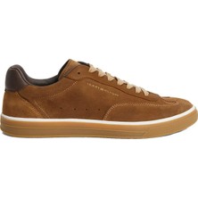 Tommy Hilfiger Taba Erkek Sneaker Th Lo Lux Suede Leather Mıx