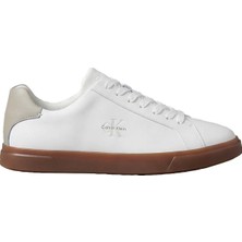 Calvin Klein Beyaz Erkek Sneaker Low Prof Cupsole Lth
