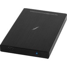 Frisby FHV-2525B 2.5" USB 2.0 Sata Siyah Alüminyum HDD Kutusu