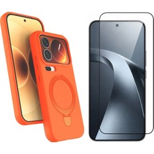 Vendas Xiaomi Mi 17 Pro Uyumlu Regal M-Safe Tutucu Özellikli Standlı Kapak + Cam Ekran Koruyucu