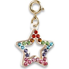 Charm It Gold Rainbow Sparkle Star CT02-41