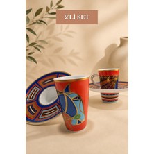 Edora Home Türk Kahvesi Fincan Takımı Palermo 2 Kişilik 4 Parça