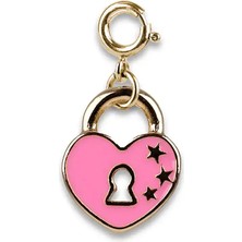Charm It Gold Heart Lock CT02-44