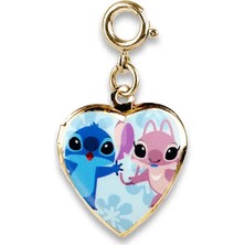 Charm It Gold Stitch & Angel Locket Charm CT08-16