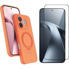 Vendas Huawei Honor 600 Lite Uyumlu Regal M-Safe Tutucu Özellikli Standlı Kapak + Cam Ekran Koruyucu