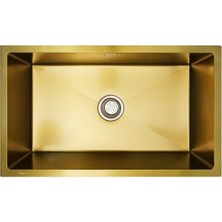 Gl General Saga 70 Gold Petek Dokulu Paslanmaz Çelik Eviye