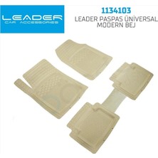 Ford Focus 1999-2007 Leader Kesilebilir Uyumlu Üniversal Modern Bej Havuzlu Oto Paspas