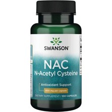 Swanson Premium N-Acetyl Cysteine 600MG 100 Capsul.abd Menşei.