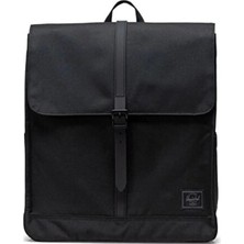 Hesrchel City | Su Itici Kumaş Sırt Çantası, 14" Laptop Uyumlu, 16 L Siyah Tonal