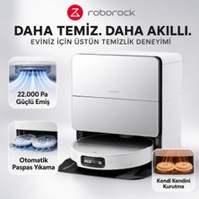 Roborock Saros 10 Akıllı Robot Süpürge ve Mop, 22.000PA Emiş Gücü, Engel Algılama, Dolaşmayan Ana Fırça,  Akıllı Kir Algılama, (7.98 Cm)Ultra Ince Tasarım + Mutfak Tartısı