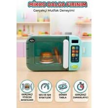 Farbu Oyuncak Dokunmatik Ekranlı Işıklı ve Sesli Eğitici Gerçekçi Oyuncak Mikrodalga Fırın Seti