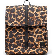Hesrchel City | Su Itici Kumaş Sırt Çantası, 14" Laptop Uyumlu, 16 L Açık Digi Leopard