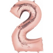 Çavuş E-Ticaret 2 Rakam Folyo Balon Rosegold