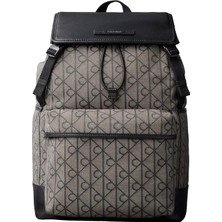 Calvin Klein Çok Renkli Erkek Sırt Çantası Mıxed Emblem Aop Flap Backpack