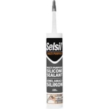Marsilyan™- Siyah Universal Silikon - 280 gr - Dolgu Silikonu