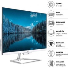 İzoly K140 I5-14400 8gb Ddr4 256GB SSD 24" Wifi6/bt5 All In One Bilgisayar